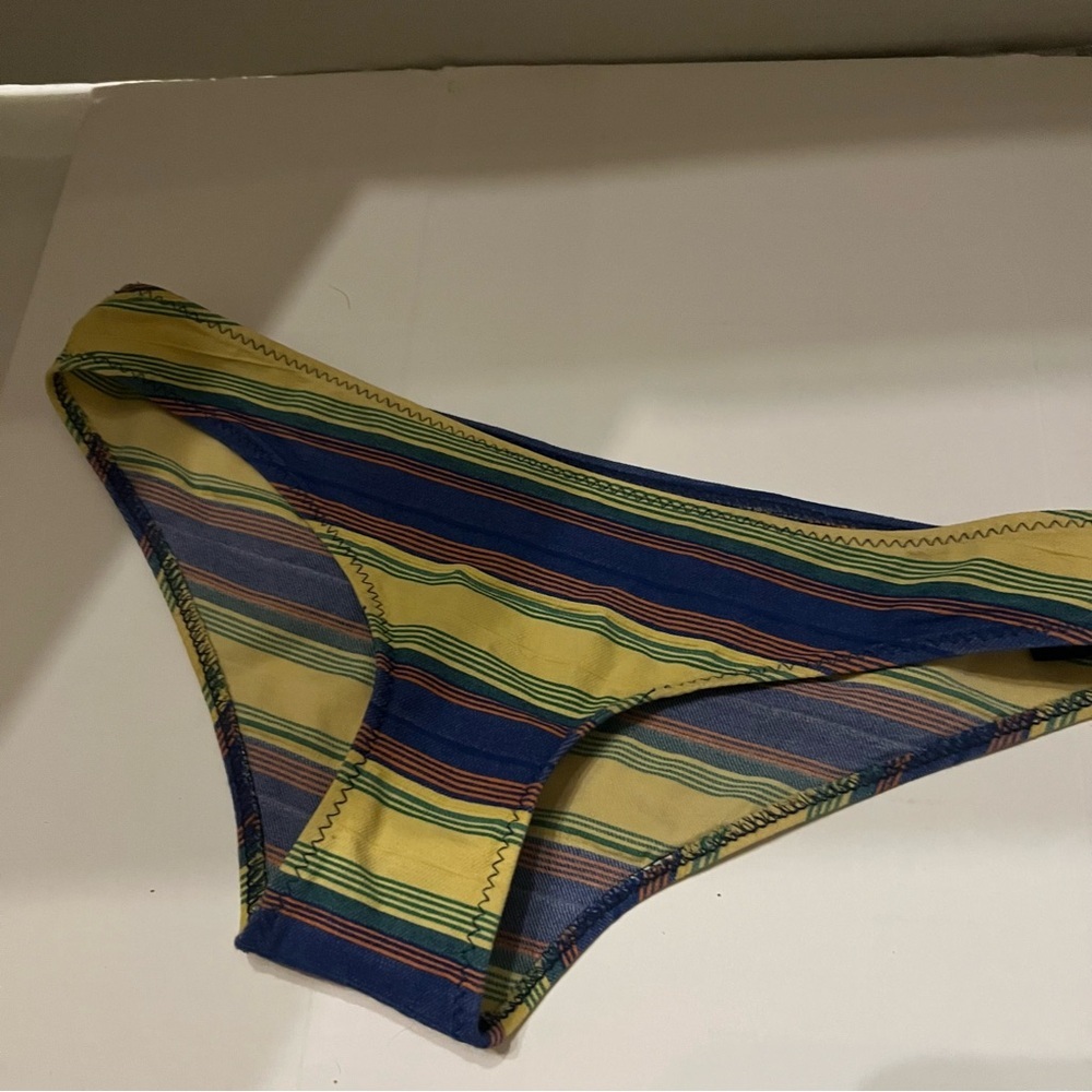 Lisa Marie Fernandez Striped Ruffle Bikini Set. - Picture 6 of 8